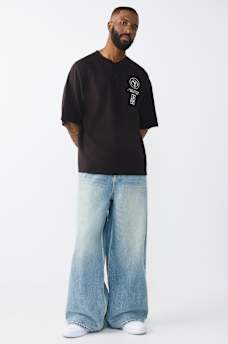 RAGLAN OVERSIZED HENLEY TEE, image 6