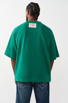 RAGLAN OVERSIZED HENLEY TEE, image 2