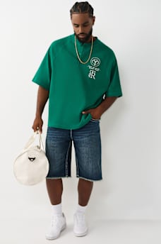 RAGLAN OVERSIZED HENLEY TEE, image 6