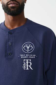 RAGLAN OVERSIZED HENLEY TEE, image 4