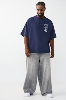 RAGLAN OVERSIZED HENLEY TEE, image 6