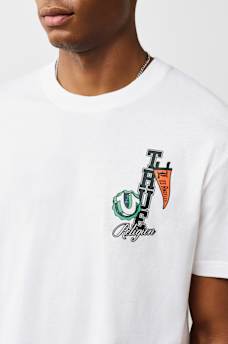 CAMISETA CON GR&Aacute;FICO DE BANDERINES CON HERRADURA, image 2