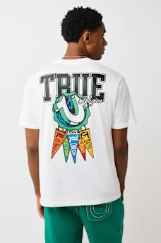 CAMISETA CON GR&Aacute;FICO DE BANDERINES CON HERRADURA, image 5