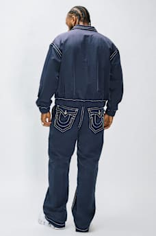 VINNY NYLON BIG T FLAP ULTRA BAGGY PANT 34", image 2