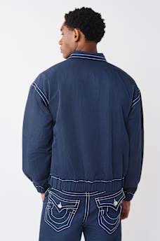 CHAQUETA POPOVER CON COSTURAS BIG T DE NAILON, image 2