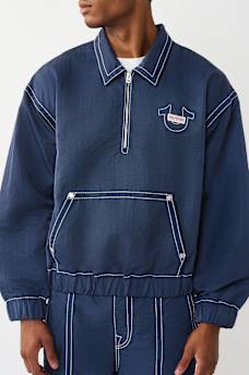 CHAQUETA POPOVER CON COSTURAS BIG T DE NAILON, image 4