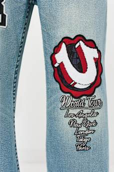 VINNY VARSITY PATCH BIG T ULTRA BAGGY JEAN 34", image 4