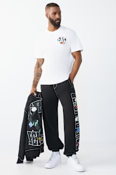 LOGO BIG T BAGGY JOGGER, image 2