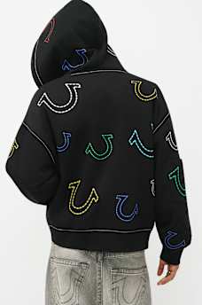 HORSESHOE BIG T BOXY ZIP HOODIE, image 3