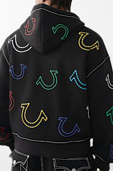 HORSESHOE BIG T BOXY ZIP HOODIE, image 5