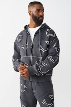 HORSESHOE BIG T BOXY ZIP HOODIE, image 3