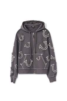 HORSESHOE BIG T BOXY ZIP HOODIE, image 6