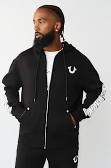 BUDDHA FACE LOGO ZIP HOODIE, image 2