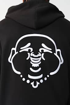 BUDDHA FACE LOGO ZIP HOODIE, image 5