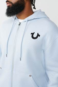 BUDDHA FACE LOGO ZIP HOODIE, image 4