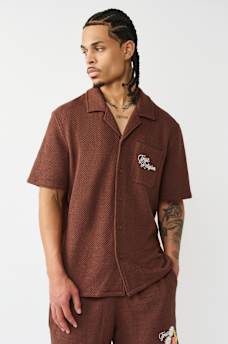 CAMISETA DE CAMPAMENTO TEJIDA CON FLORES, image 2