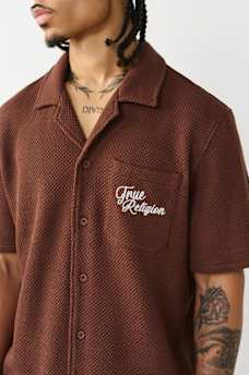 CAMISETA DE CAMPAMENTO TEJIDA CON FLORES, image 4