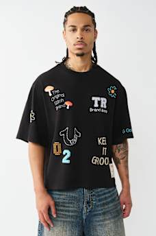 MULTI-LOGO HEAVYWEIGHT BOXY TEE, image 1