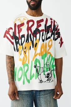 GRAFFITI HEAVYWEIGHT OVERSIZED TEE, image 1