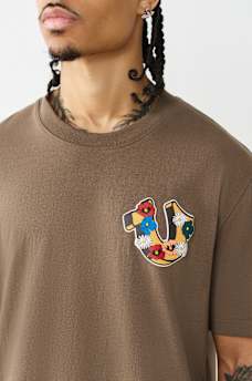 GARDEN HORSESHOE LOGO HEAVYWEIGHT TEE