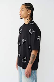 HORSESHOE PRINT LOGO HEAVYWEIGHT OVERSIZED TEE, image 4