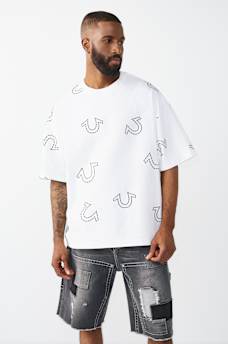 HORSESHOE PRINT LOGO HEAVYWEIGHT OVERSIZED TEE, image 4