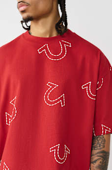 HORSESHOE PRINT LOGO HEAVYWEIGHT OVERSIZED TEE, image 4