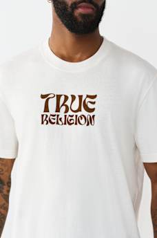 WAVY LOGO BUDDHA FACE GRAPHIC TEE, image 4