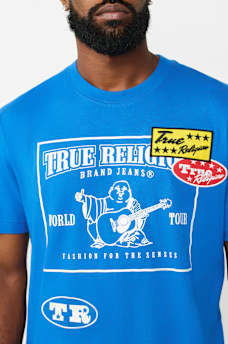 WORLD TOUR LOGO PATCH HEAVYWEIGHT TEE, image 1