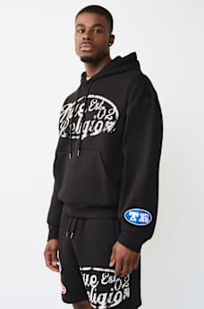 LOGO PATCH BOXY PULLOVER HOODIE, image 3