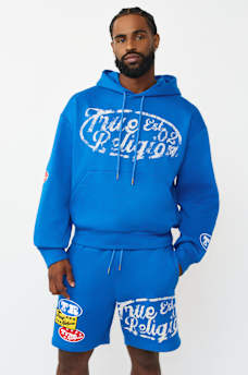 LOGO PATCH BOXY PULLOVER HOODIE, image 1