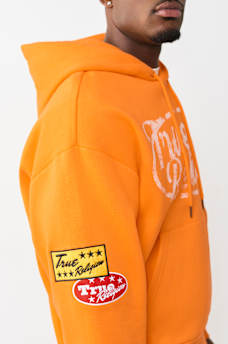 LOGO PATCH BOXY PULLOVER HOODIE, image 5
