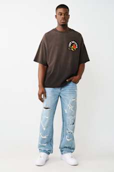 FLORAL SNAKE HEAVYWEIGHT OVERSIZED TEE, image 3
