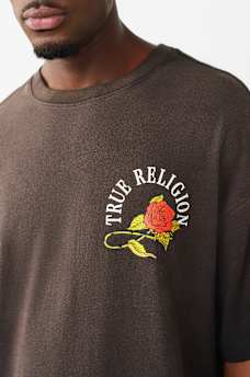 FLORAL SNAKE HEAVYWEIGHT OVERSIZED TEE, image 5