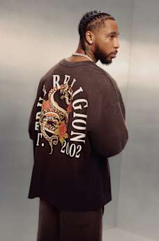 FLORAL SNAKE HEAVYWEIGHT OVERSIZED TEE, image 1