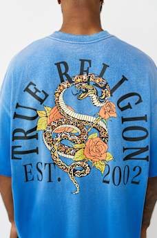 FLORAL SNAKE HEAVYWEIGHT OVERSIZED TEE, image 5