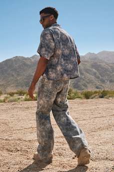 VINNY TIE-DYE CAMO ULTRA BAGGY JEAN 34", image 2