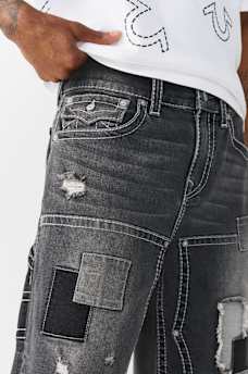 VINNY BIG T CARPENTER FRAYED ULTRA BAGGY SHORT, image 4