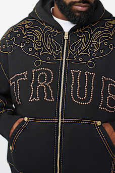 RODEO BIG T BOXY ZIP HOODIE, image 3