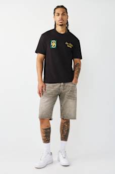 RICKY FRAYED HEM FLAP SHORT