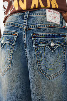 MIKEY FRAYED HEM FLAP BAGGY AF SHORT, image 3