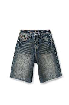 MIKEY FRAYED HEM FLAP BAGGY AF SHORT, image 7
