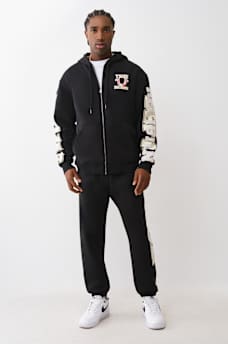 SUDADERA DE FELPA CON CAPUCHA, CIERRE Y APLIQUE, image 6