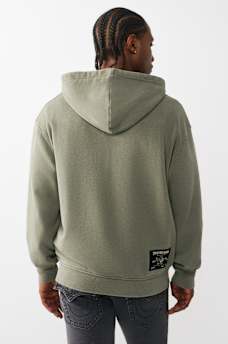 STUDDED LOGO ZIP HOODIE, image 3