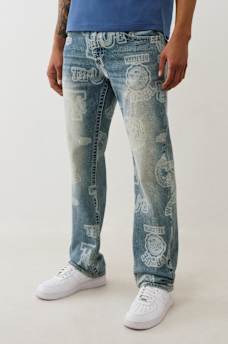 JEANS RECTOS RICKY CON ESTAMPADO INTEGRAL DE 34", image 3