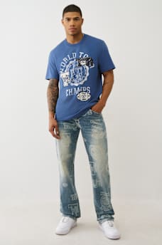 JEANS RECTOS RICKY CON ESTAMPADO INTEGRAL DE 34", image 6