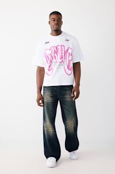 RHINESTONE LOGO HEAVYWEIGHT BOXY TEE, image 6