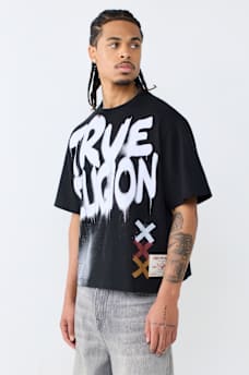GRAFFITI LOGO BOXY TEE