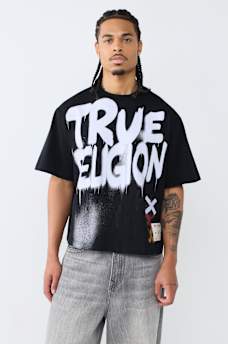 GRAFFITI LOGO BOXY TEE