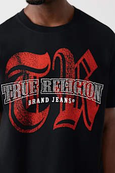 T-SHIRT AVEC LOGO EN PIERRES DU RHIN, image 1